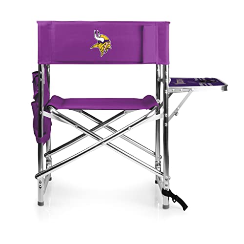Image of Picnic TIME NFL Unisex-Adult NFL Sports Chair with Side Table, Beach Chair, Camp Chair for Adults
