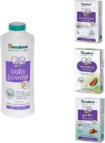 Himalaya BABY POWDER 200G + BABY SOAP 75 G (PACK OF 3) (COMBO#55) (White)