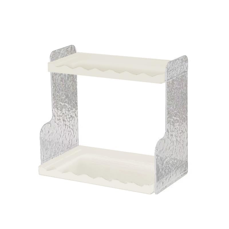 HONGYIECO 2 Tiers Bathroom Countertop Organizer ?Perfume, Cosmetics and Skin Care Products Storage rackMultifunctional countertop Storage Rack?Black?