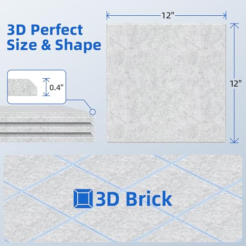 Image of 19 Pack Acoustic Panels with Self Adhesive, 12 inch X 12 inch X 0.4 inch High Density Sound Proof Foam Panels for Walls, Soundproof Wall Panels, Square Sound Absorbing Panels for Home Studio Office Decor - Grey