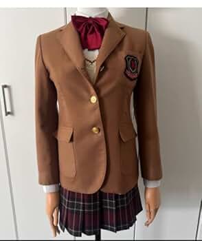 茶色 ブレザー ロゴ刺繍付き　コスプレ　中村女子 41TnYi490WL._SY350_QL65_.jpg