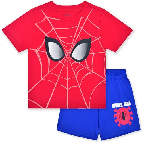 Marvel Spider-Man Boys 2 Piece T-shirt and Shorts Set for Toddlers and Big Kids