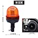 JALN7 LED Emergency Flashing Amber Rotating Beacon Strobe Lights for Tractor 12v/24v 60LED with Flexible Base