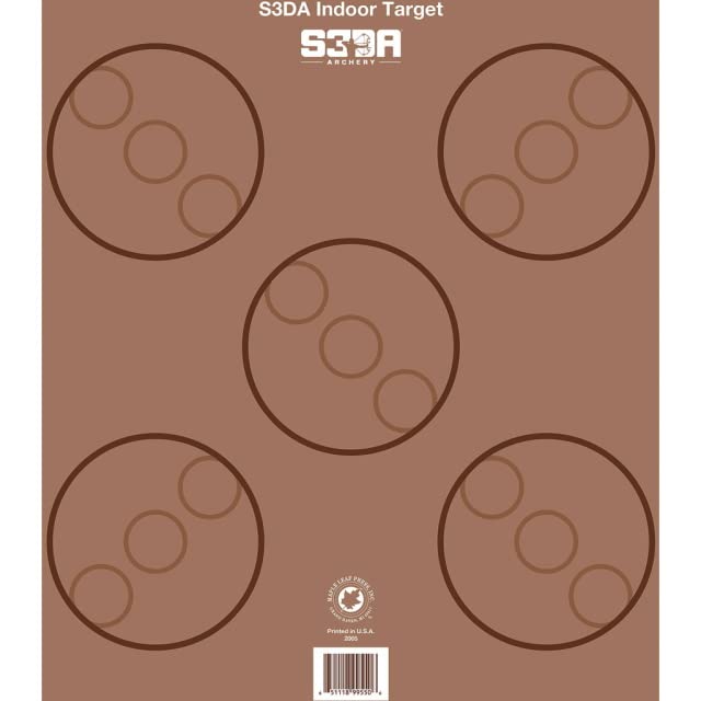 Maple Leaf S3DA 3D Target Face Brown ASA 25 pk.
