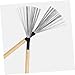 TOYANDONA 1pair Maple Wooden Handle Drum Brush Portable Percussion Tool for Drummers and Students for Jazz and Drum Performance