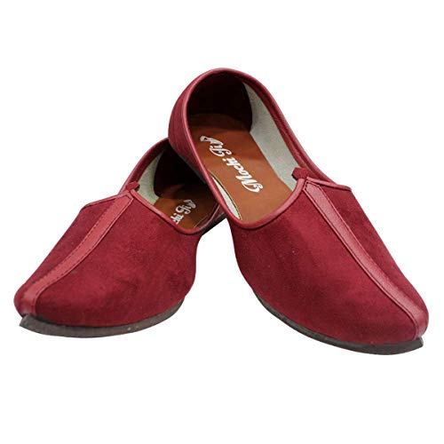 Cherry Mens Traditional Jutti Achkan Shoes Ethnic Mojari Trending Handmade Jooti2