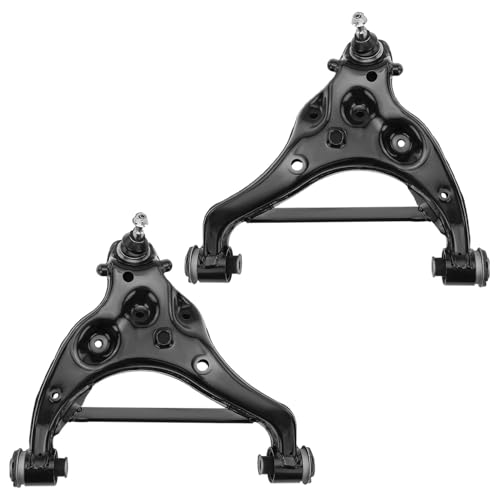 Image of Detroit Axle - Front Struts Kit for 2018-2021 Ford Expedition Lincoln Navigator 2019 2020, 2 Struts with Coil Spring Assembly 2 Lower Control Arms with Ball Joints Replacement Suspension Kit