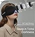 Sleep Mask with Headphones Bluetooth 5.4, TOPOINT 3D Eye Mask Blackout with Soft Bamboo Cotton for Side Sleepers Women Men, Sleep Headphones Earphones HD Speaker Microphone for Travel Meditation Gift