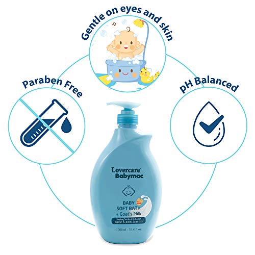 Image of 2-Pack Lovercare Babymac Baby Soft Bath+Goat Milk - 2 x 33.8 fl oz