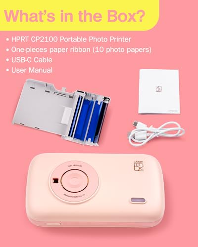 Hprt CP2100 Portable Photo Printer For Iphone & Android, 2.1X3.4 Mini Instant Color Printer, Bluetooth 5.0 thumb #9