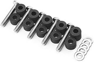 Rust-Free M8 Screws for Samsung TV - 5 Set of Stainless Steel M8 x 45mm TV Mounting Bolts with Washers and 10mm/15mm Spacers, Replacement Wall Mount Screws, Fit 49 – 88 inches Samsung TVs