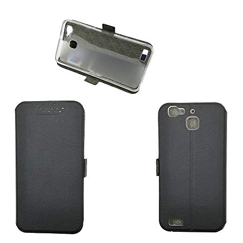 QiongniAN Custodia per Huawei GR3 TAG-L01 TAG-L03 TAG-L13 TAG-L21 TAG-L22 TAG-L23 / Enjoy 5S Custodia Case Cover Black