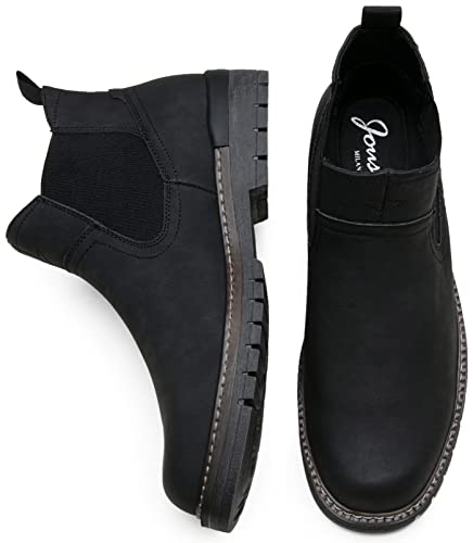 Image of Jousen Men's Chelsea Boots Casual Slip On Ankle Boots with Memory Foam