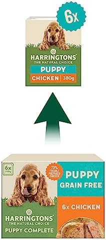 Harringtons Grain Free Wet Puppy Food, 6 x380g,package may vary