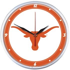 Horloge Texas Longhorns WinCraft ronde pendule murale NCAA Texas