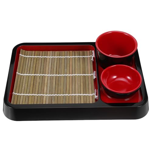 Set de plato rectangular para fideos estilo japonés miniatura 1