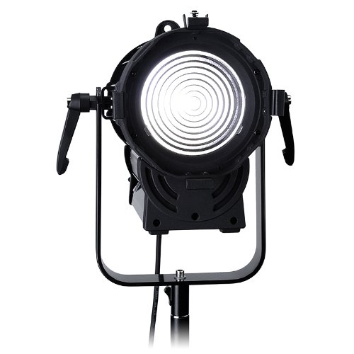 Fotodiox Pro DY-200 Daylight Fresnel LED, High-Intensity LED Fresnel Light for Film & Television - with Remote Dimmable and Focusable Control, 12V AC Power Adapter, Light Stand bracket and Removable Barndoors, CRI > 85