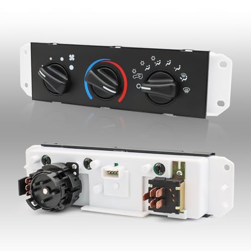 Heavy Duty Climate Control Module Replace 55037473AB for 1999-2004 Jeep TJ, 1999-2004 Jeep Wrangler HVAC Heater Climate Control Panel, Air Conditioning Control Module Panel Heater A/C Control Switch