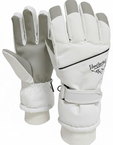 NociHah Winter-Waterproof-Ski-Snow-Warm-Gloves for Women Men - Windproof Cold-Weather Thermal-Fleece Lined Winter-Glove for Skiing Cycling Riding Outdoor Sports Daily-Work