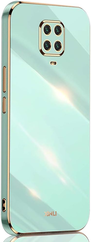 SEAHAI Funda para Xiaomi Redmi Note 9S / Redmi Note 9 Pro, Galvanoplastia de Diseño de Phnom Penh Elegante Delgada a Prueba de Golpes TPU de Goma Suave Carcasa de Silicona Colorida, Verde