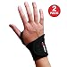 AidBrace Wrist Support Wrap (2 Pack) – Fits BOTH Hands and Helps with Carpal Tunnel, RSI, Arthritis, Tendonitis, and Sprains for Weak and Sore Wrists