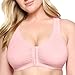 Price comparison product image Glamorise Women's Front-Close Cotton T-Back Wirefree #1908 Bra, Pink Blush, 48F-G UK