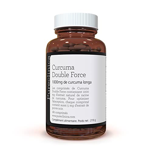 Curcuma Double Strength 180 comprimés de curcuma 200 % plus de curcuma + niveaux naturels de curcumine Cover