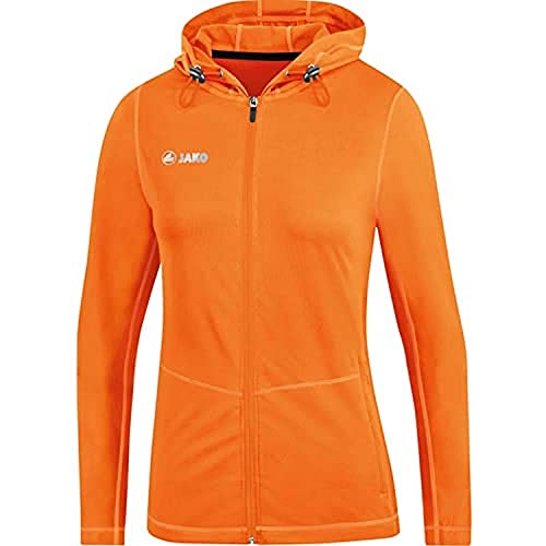 JAKO Run 2.0 Kapuzenjacke Damen Orange, 40 Damen