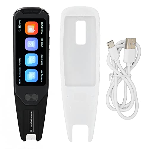 KOSDFOGE Caneta digitalizadora, tradutor de idiomas, dicionário OCR de 3,5 polegadas, scanner de dic