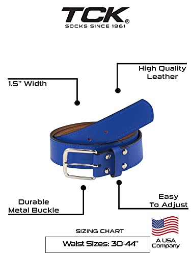 Image of TCK Leather Sports Belt: Pro-Style Uniform Belt for Baseball & Softball (1.5 inch)
