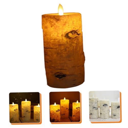 Lámpara de vela LED electrónica decorativa con efecto llama real 4