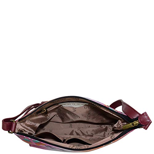 Image of Anna by Anuschka Women's Genuine Leather Medium Crossbody with External Zipper Pocket