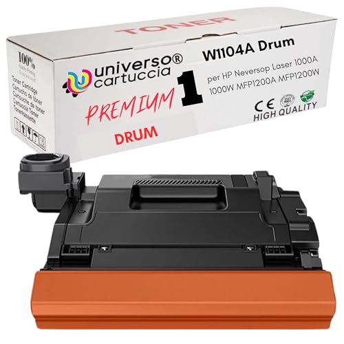 universo cartuccia - 1104A 104A W1104A DRUM compatible con HP Neverstop Laser 1000a HP Neverstop Laser Wireless 1000w HP Neverstop Laser MFP 1200a HP Neverstop Laser Wireless 1200w negro (DRUM)