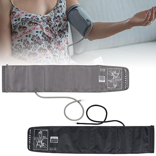Manguito de presión arterial para la parte superior del brazo universal, manguito de presión arterial, manguito de velcro de 22 – 52 cm, manguito extragrande, manguito superior del brazo para adultos