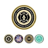 Custom Engraved Challenge Coin - Personalized Medallions by Gem Awards (1 Sided, Gold - Plain Edge)