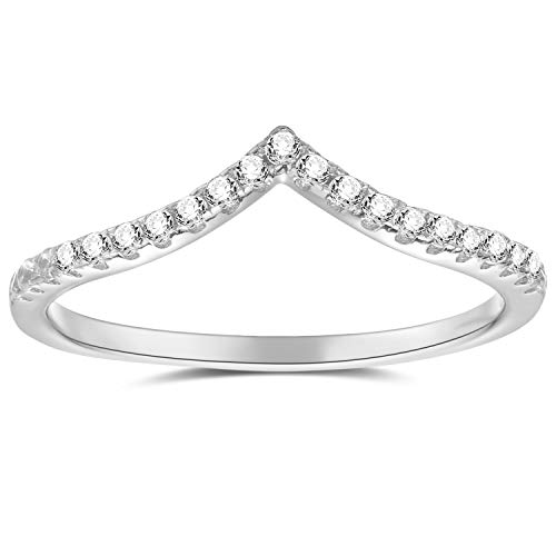 espere Pointed V Shaped Chevron 925 Sterling Silver Ring