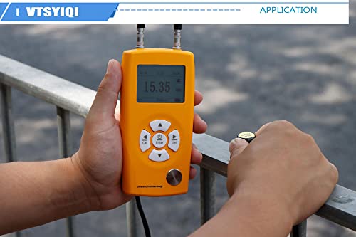 Medidor Digital Ultrasonido para Medición de Espesor con Rango 0.8 a 350mm y Precisión ±0.05mm para Metal, Vidrio, Cerámica y Tubos miniatura 6