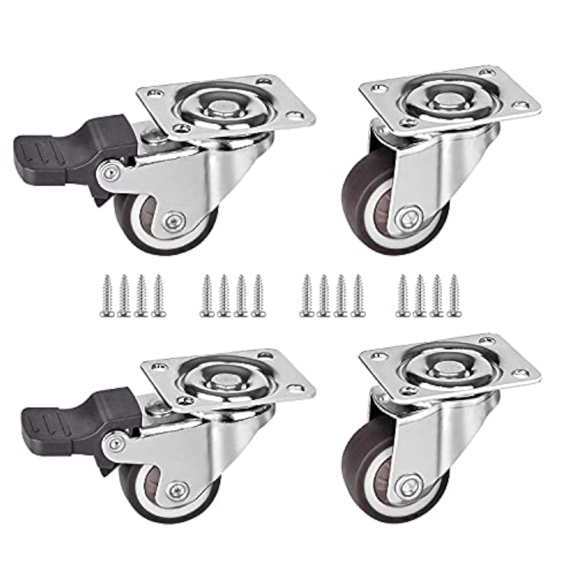 Low Profile Casters Wheels for Furniture