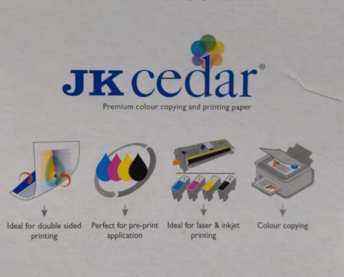 Image of JK Cedar A4 Paper, 100 GSM, 500 Sheets, Premium Printing and Copying Paper