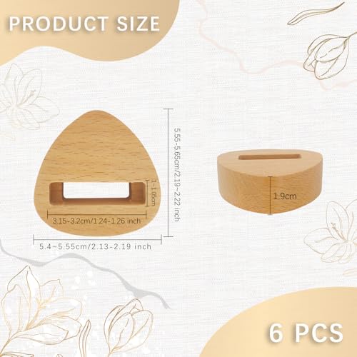 Image of GeryVtee 6 Pcs Small Embroidery Hoop Stand Embroidery Hoop Display Stand Embroidery Frames for Display Embroidery Cross Stitch Hoop Accessories Decor (Triangle)