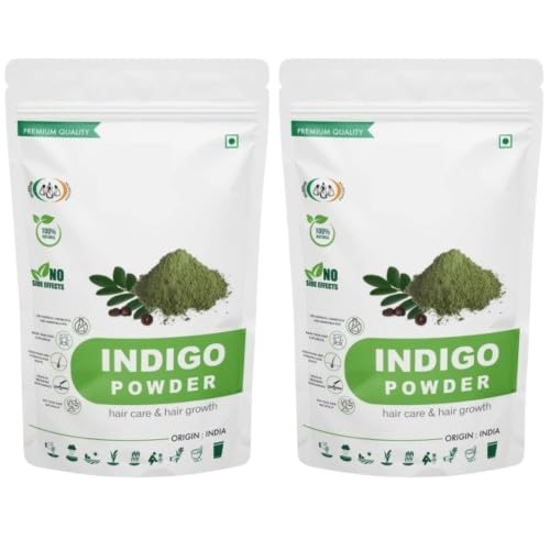 Pack of 2 Pure Indigo Leaf Powder - 7.05Ounce / 200gram (100gm Each)