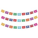 3 Packs Mexican Party Banner With 9 Unique Designs Large Plastic Fiesta Party Supplies Papel Picado