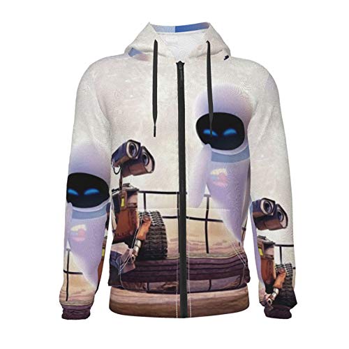 Wall¡¤E Jacket Hoodies Sweater for Boys & Girls Anime Casual Long Sleeve Tops Sweatshirt Pullover Shirt 7-8 Years Black