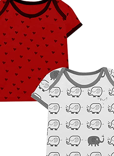 Image of A.T.U.N. (ALL THINGS UBER NICE) Unisex Kids Cotton Printed Regular T-Shirt (Pack of 2)