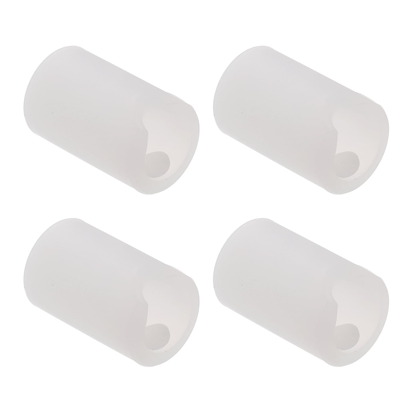 sourcing map 4 Pcs Round Silicone Cabinet Handle Corner Guards, Door Handle Safety Soft Edge Protector, Anti Collision Corner Drawer Bumpers for Table, Wardrobe, Furniture Handles, Frosted