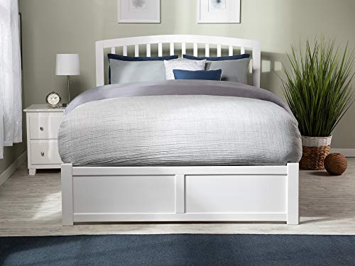 Afi Ar8832112 Richmond Platform Bed With 2 Urban Bed Drawers, Full, White #TOP21
