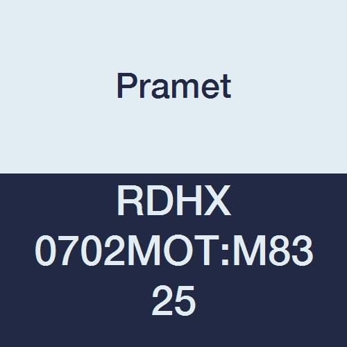 RDHX 0702MOT:M8325 Steel (P20-P40) Carbide Milling Insert, Flat Top, Round, PVD, Black (Pack of 10)