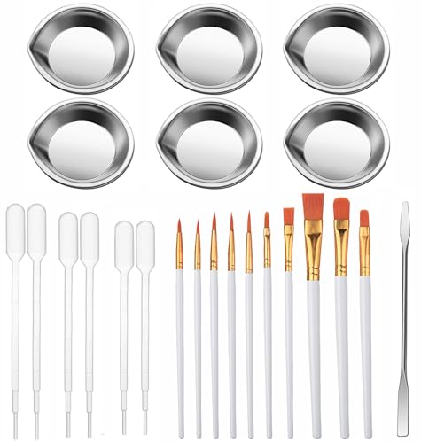 プラモデル 塗装セット 13本セット/23本セット 調色スティック 塗料皿 プラスチックスポイト ペイントペン 模型初心者セット 塗装用具 (23本セット)