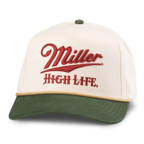 Image of AMERICAN NEEDLE Miller High Life Beer Unisex Adjustable Snapback Baseball Hat
