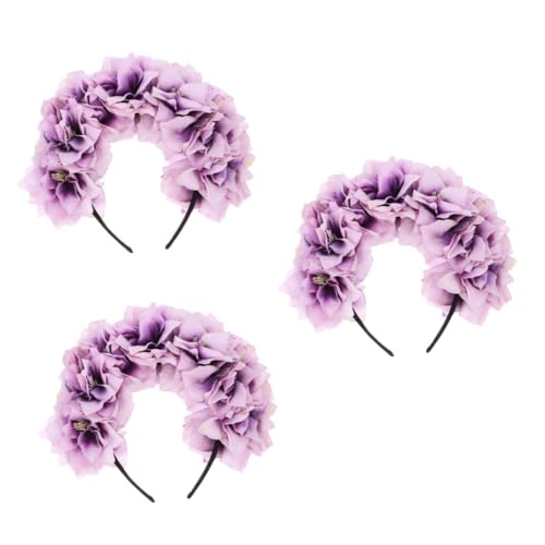 Bandeau fleurs répliques réalistes pour coiffure carnaval